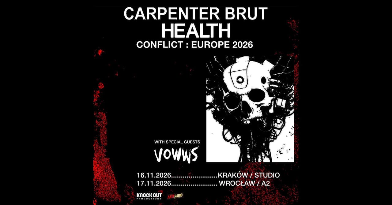 Carpenter Brut i Health na dwóch polskich koncertach