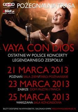 Vaya Con Dios - Dom Muzyki I Tańca - Zabrze
