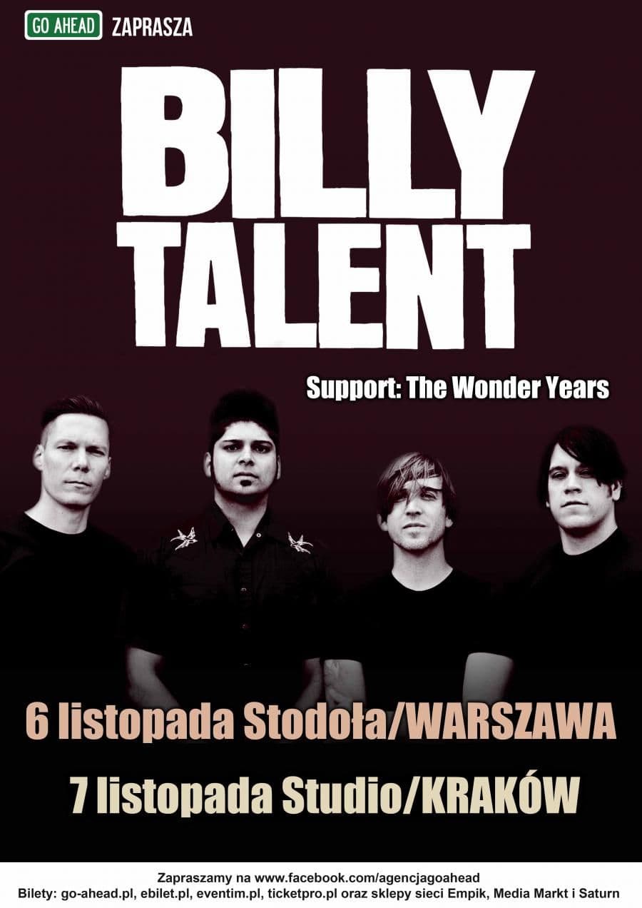 Billy Talent - Studio - Kraków