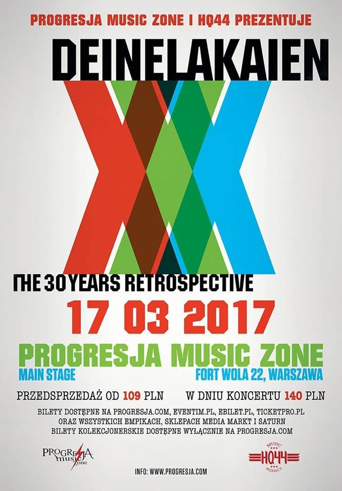 Deine Lakaien - Progresja Music Zone - Warszawa