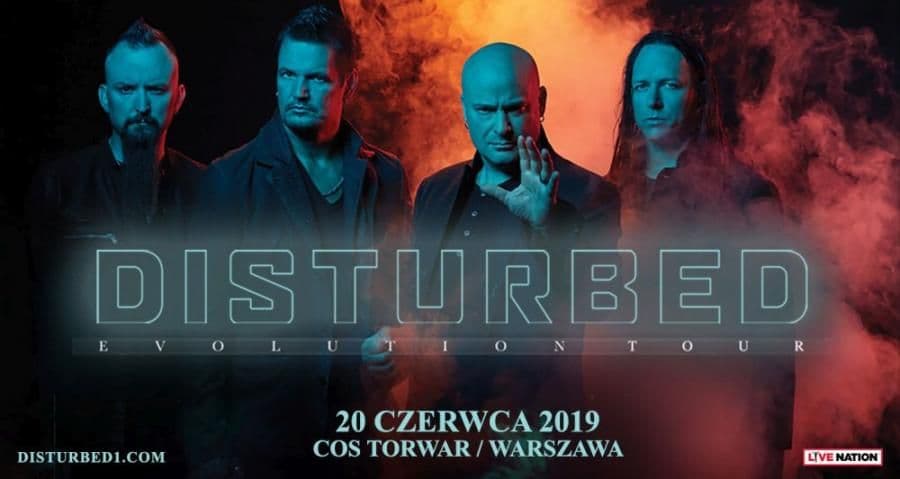 Disturbed zagra w Warszawie