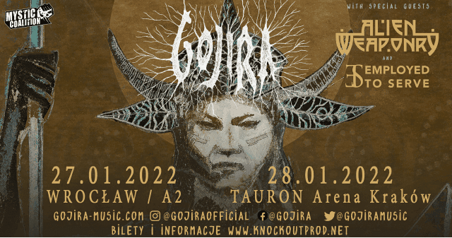 Gojira na dwóch koncertach w Polsce