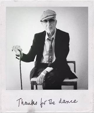 Leonard Cohen podziękuje za taniec