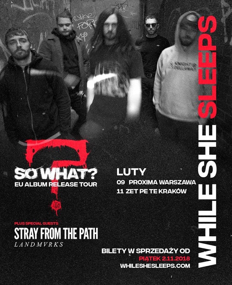 While She Sleeps na dwóch koncertach w Polsce